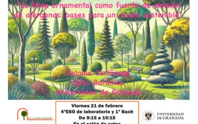 Charla «La flora ornamental como fuente de emisión de alérgenos: bases para un desarrollo sostenible».