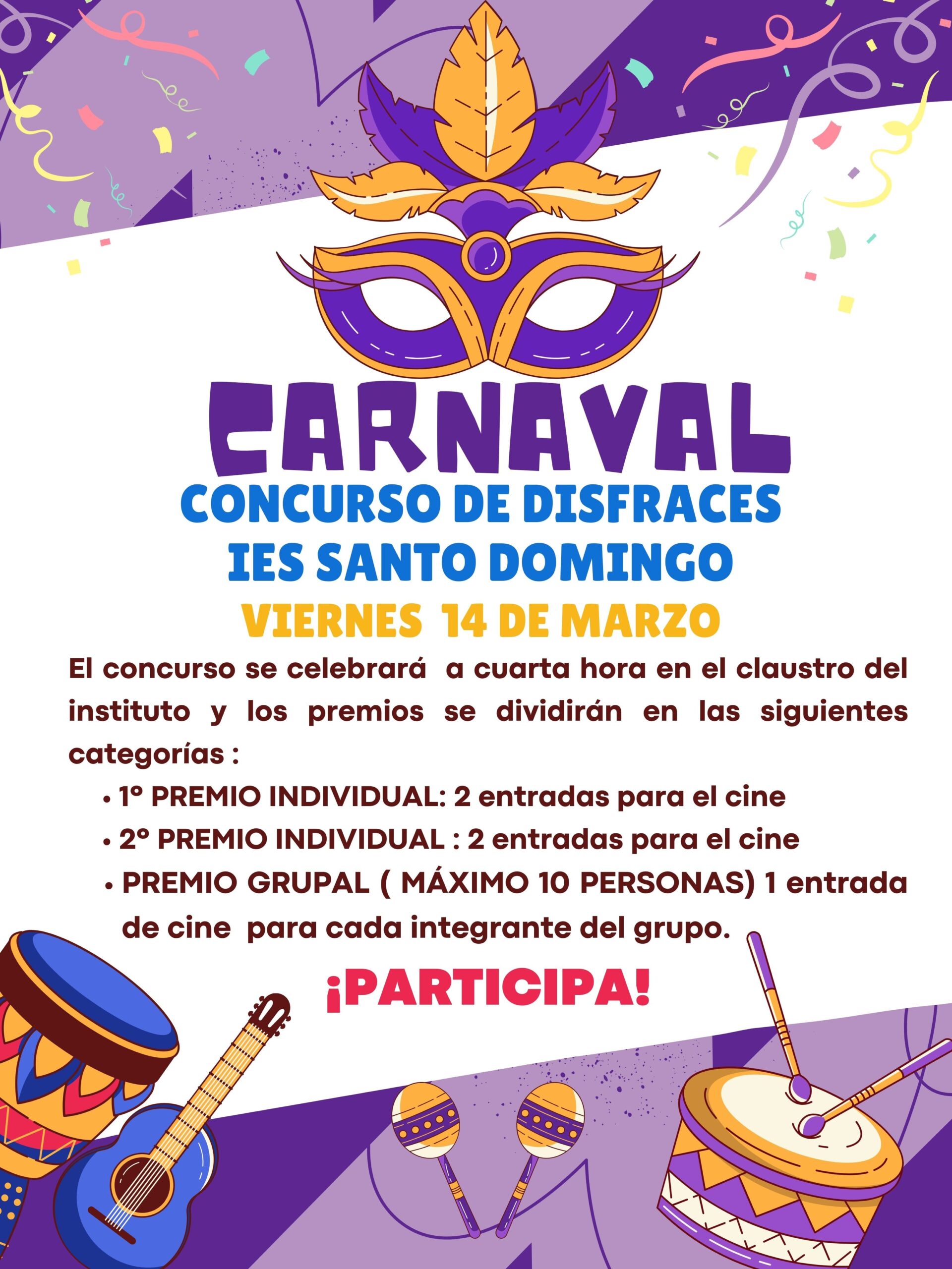 Concurso Carnaval 2025 IES Santo Domingo